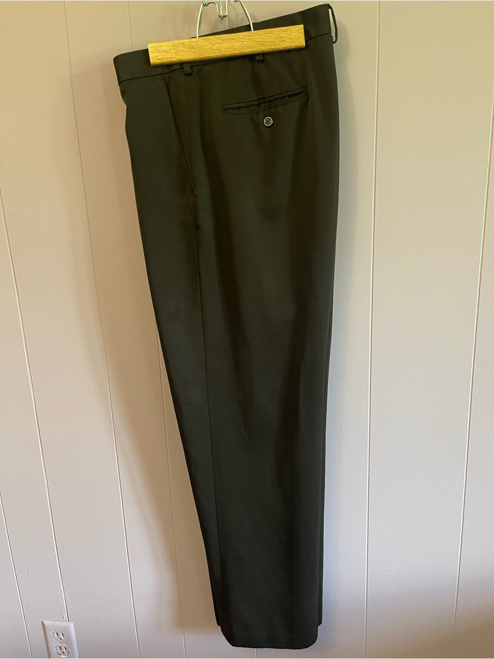 Izod Men's Black Dress Pants - Classic Straight Leg